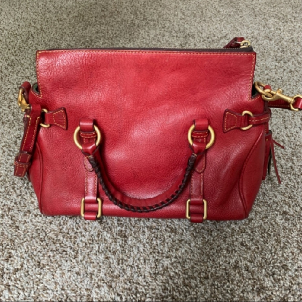 Doomed and Bourke red convertible purse